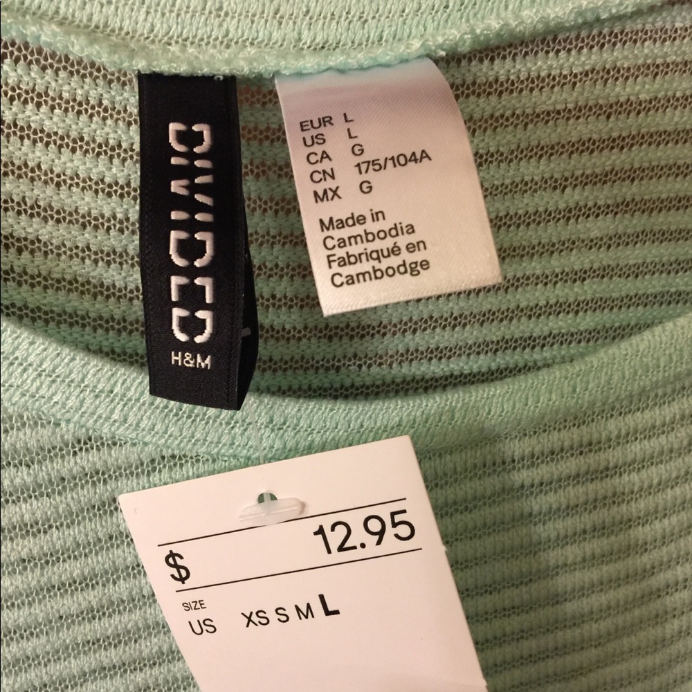 Never worn sweater.
